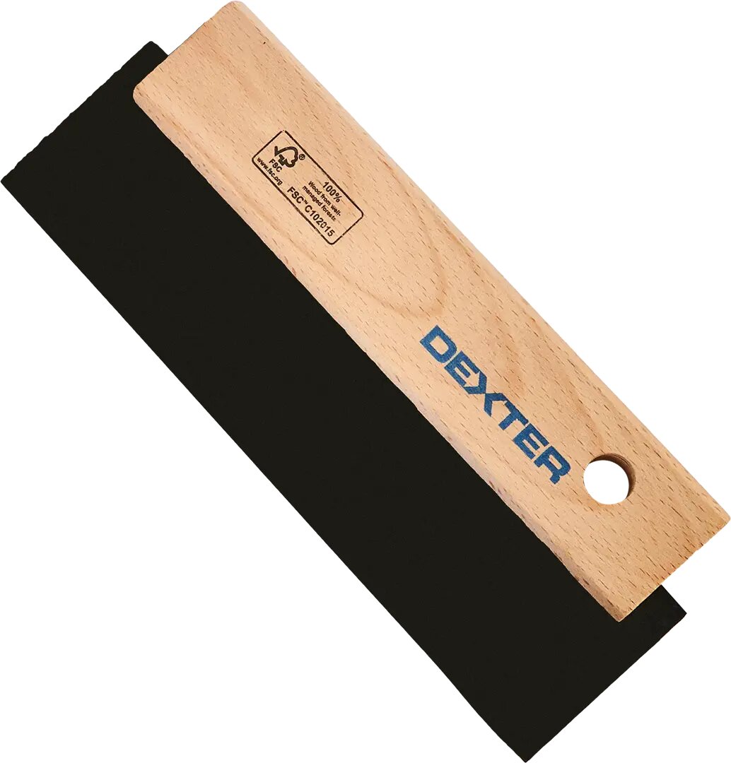Шпатель резиновый Dexter XMMCZ25 195 мм деревянная ручка