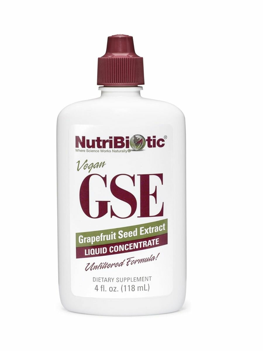 NutriBiotic GSE Grapefruit Seed Extract Жидкий концентрат экстракт семян грейпфрута, 118 мл — фото 1