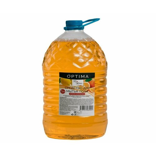 Средство для мытья пола Mr.White OPTIMA концентрат Лимон-Апельсин 5л
