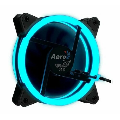 Вентилятор Aerocool Rev RGB, 120мм вентилятор aerocool rev rgb 120x120x25мм 16 8 млн цветов rgb подсветка в виде двойного кольца 3 pin 1200 об мин 41 3 cfm 15 1 дба