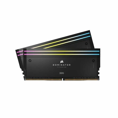Оперативная память Corsair Corsair DOMINATOR TITANIUM RGB 64 ГБ (2x32 ГБ) DDR5 6000 МГц, черный 2x32 ГБ (CMP64GX5M2B6000C30)