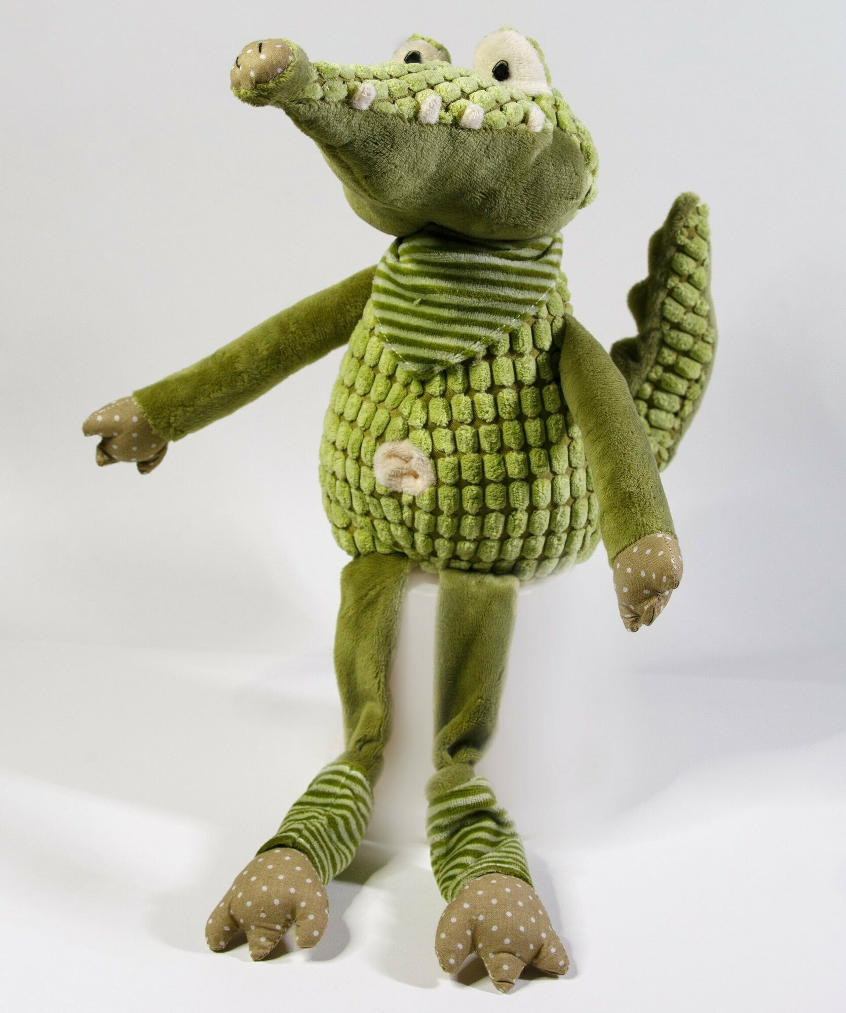 Мягкая игрушка Jackie Chinoco Зеленый крокодил Рэнди 25 см