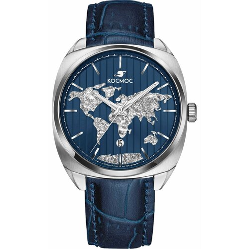 фото Наручные часы космос, синий, серый