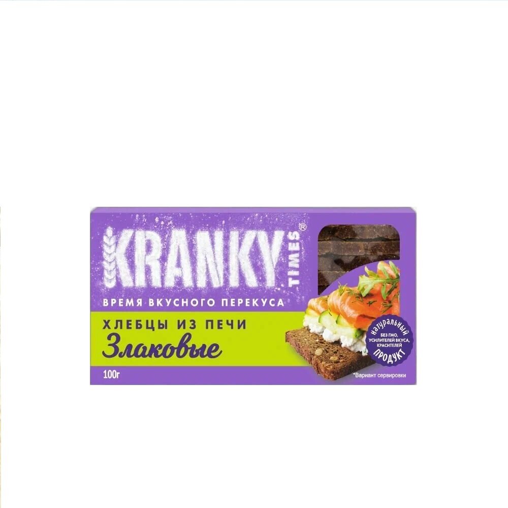 Хлебцы Злаковые 4 шт по 100 г KRANKY TIMES