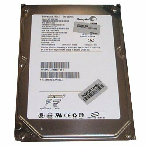 Жесткий диск Seagate 80Gb 7200 rpm SATAII 3.5 371580-002 жесткий диск hp 80gb 7200 rpm sataii 3 5 390821 002