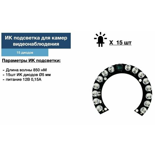 ИК подсветка для камеры видеонаблюдения