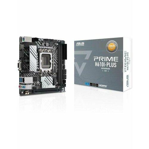 Материнская плата Asus PRIME H610I-PLUS-CSM (90MB1GB0-M0EAYC) материнская плата asus prime h610i plus d4 csm