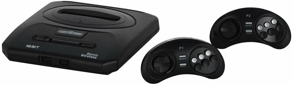 Игровая консоль Retro Genesis Wireless + 600 игр (8+16bit/AV/2х беспроводных джостика)