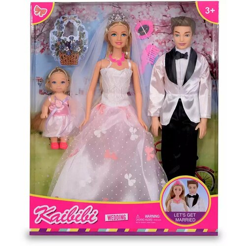 Набор кукол WG055 Свадьба Семья с аксессуарами набор кукол 98032 свадьба семья с аксессуарами