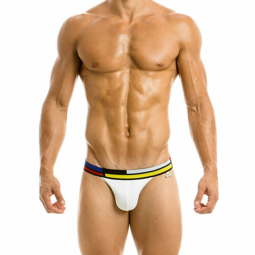 Трусы MODUS VIVENDI New Mondrian Tanga, размер S, белый