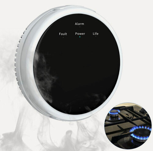 Изображение товара Датчик утечки газа для дома беспроводной самостоятельный и для GSM сигнализаций, газоанализатор, детектор бытовой