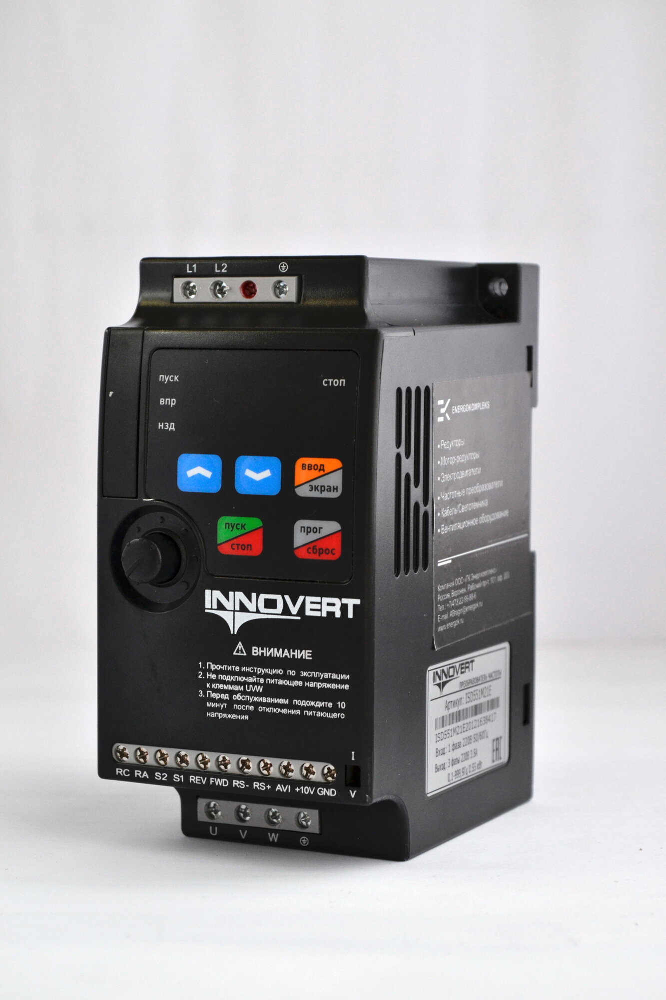 Частотный преобразователь INNOVERT ISD551M21E 055 квт 220в/ Преобразователь частоты Инноверт