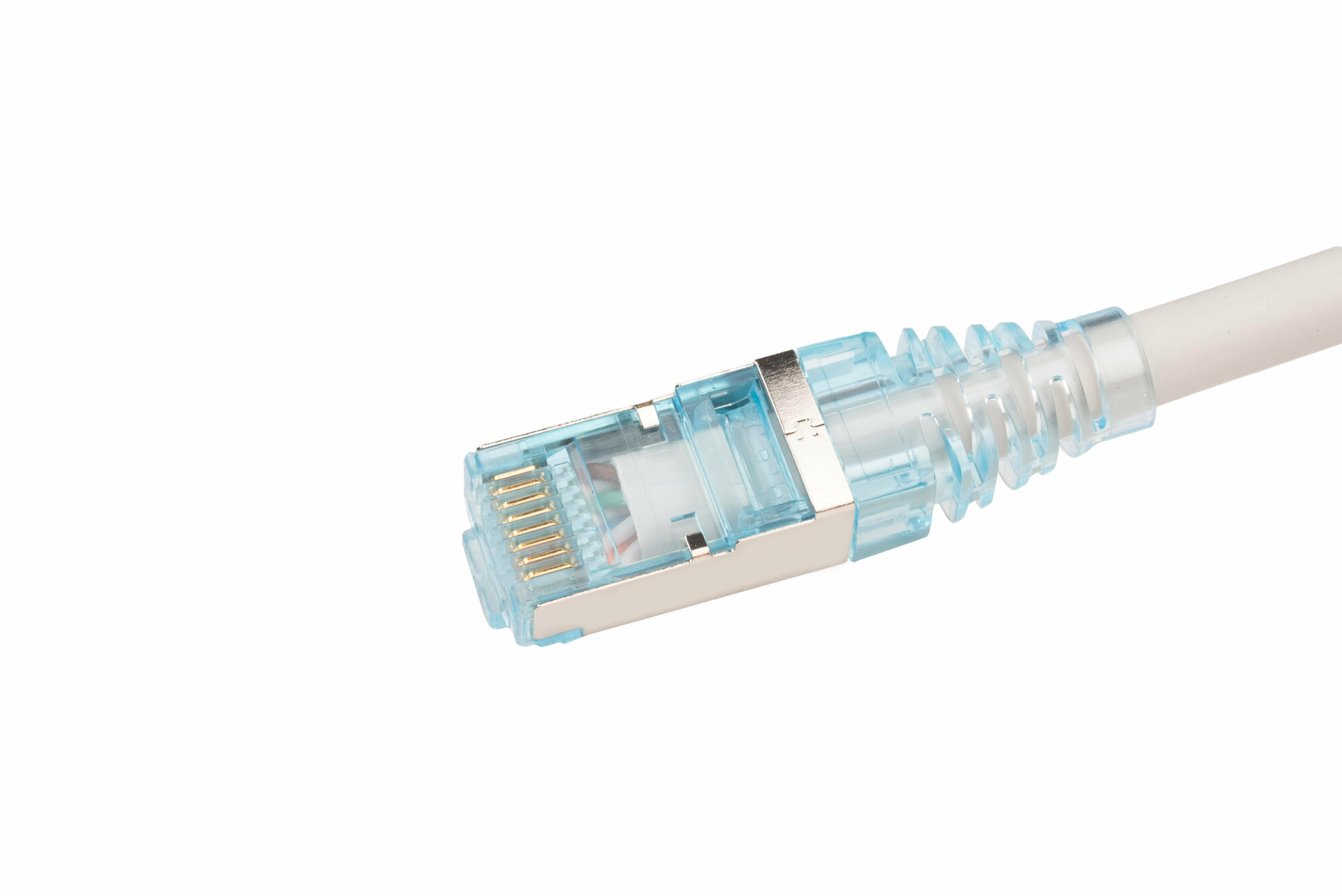 Патч-корд Hyperline PC-LPM-STP-RJ45-RJ45-C6-5M-LSZH-GY PC-LPM-STP-RJ45-RJ45-C6-5M U/FTP вилка RJ-45-вилка RJ-45 кат.6 5м серый LSZH (уп.:1шт) 26AWG - фото №5