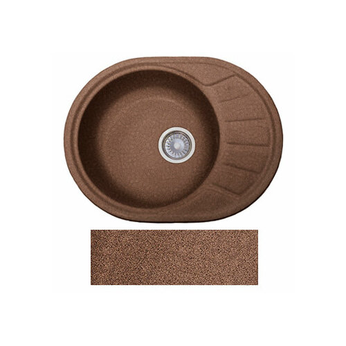 Мойка из искусственного камня FОSТО KM 58-45 330 ореховая карамель 6324₽