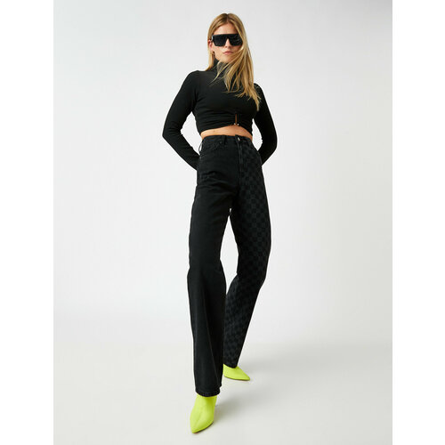 фото Джинсы koton, размер 26/32, черный