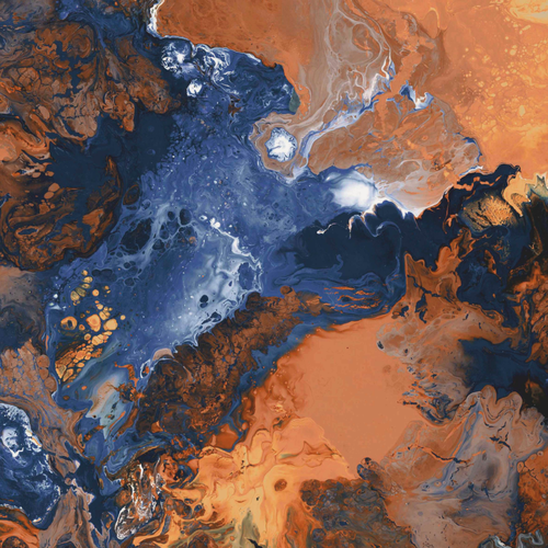 Изображение товара Самоклеящаяся антивандальная пленка для декора мебели и кухонных фартуков. "Акварель". 60х155 см.