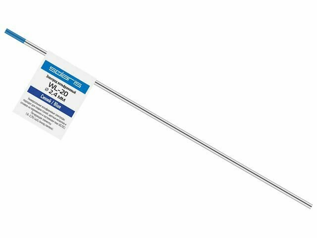 фото Электрод вольфрамовый для TIG сварки 2,4 мм SOLARIS WL-20 синий (WM-4512)