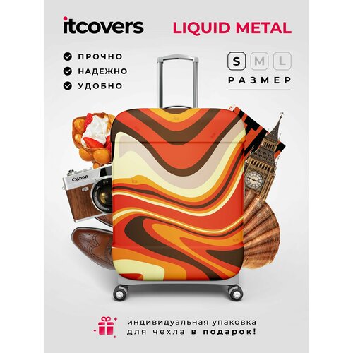фото Чехол для чемодана itcovers, 40 л, размер s, красный, желтый