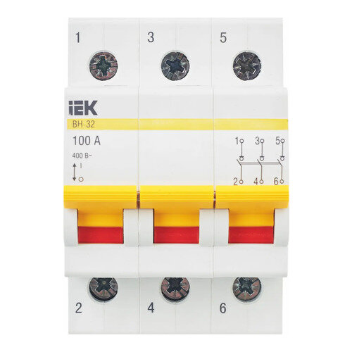 Выключатель нагрузки (мини-рубильник) ВН-32 3Р 100А IEK