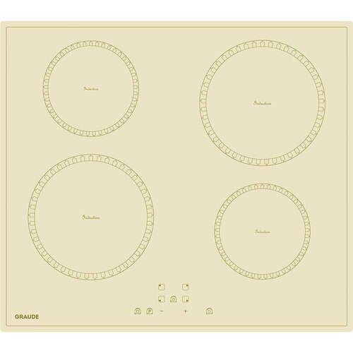 Индукционная варочная панель Graude IK 600 KEL бежевая 4 конфорки 9 уровней мощности таймер Booster Easy Control защита от детей 4499000₽
