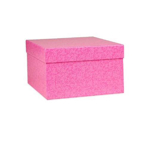 Квадратная коробка "Крокус" 19,5*19,5*11 см