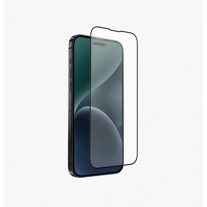 Стекло для iPhone 15 Pro OPTIX Privacy (Антишпион) Clear/Black (+installer)