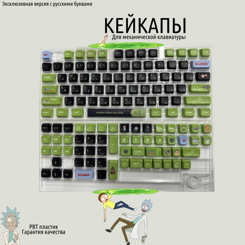 Кейкапы Рик и Морти - клавиши для клавиатуры 349900₽