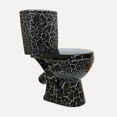 Изображение товара Унитаз компакт ROSA УЮТ, черный кракелюр, антивсплеск