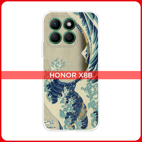 Силиконовый чехол на Honor X8B / Хонор X8B Большая волна в Канагаве силиконовый чехол на honor play хонор плэй большая волна в канагаве