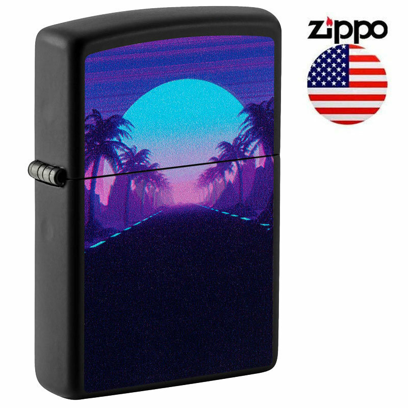Zippo Зажигалка Zippo 49809 Sunset Black (светится под ультрафиолетом)