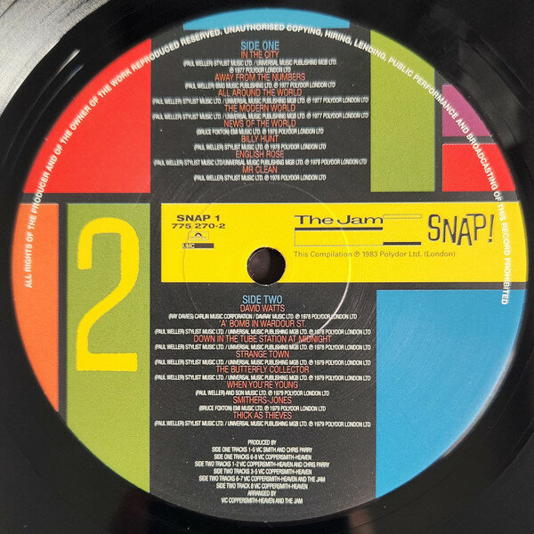 Виниловая Пластинка Jam Snap! (0602577527029) Universal Music - фото №3