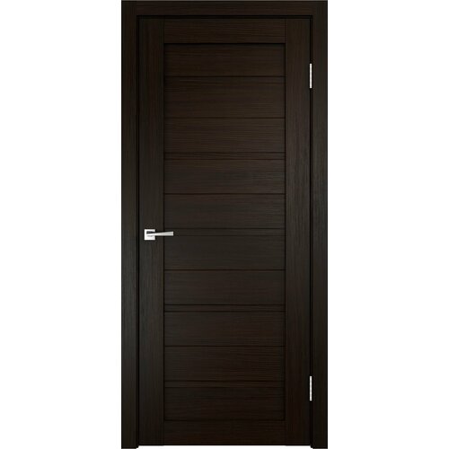 Межкомнатная дверь 80х200 см остекленная экошпон, венге дверь межкомнатная остекленная ламинированная белеза 200х70 см цвет тернер серый