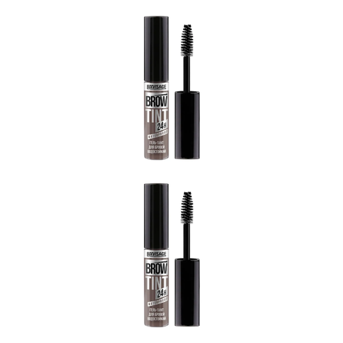 Гель-тинт для бровей LUXVISAGE, BROW TINT WATERPROOF 24H, taupe grey, тон 104, 2 уп