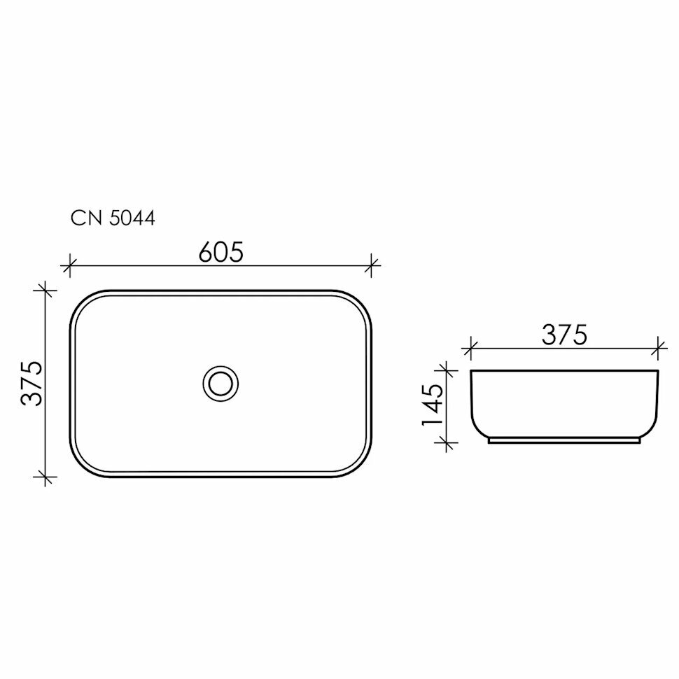 Раковина накладная Ceramicanova Element CN5044 60,5 см - фотография № 10