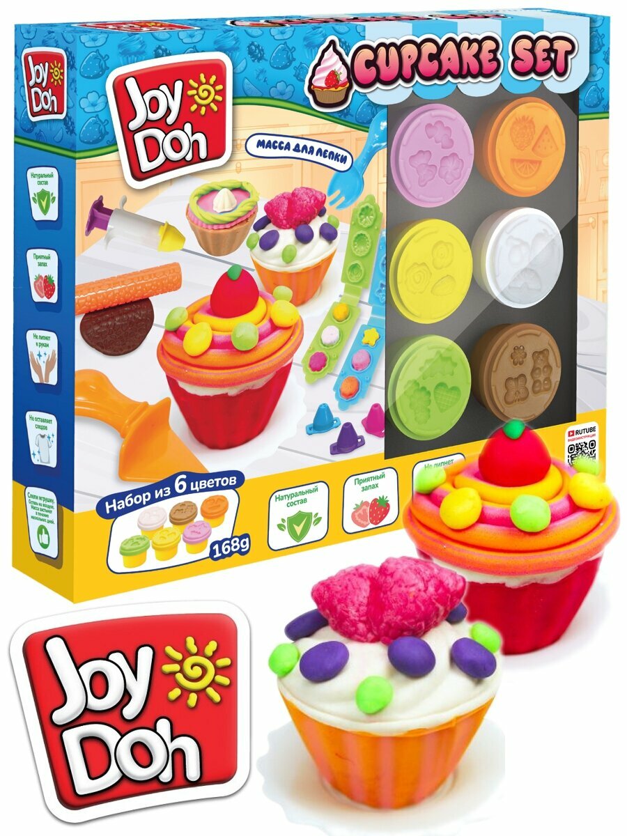 Масса для лепки Joy Doh набор Любимые пирожные Joy-Doh - фото №1