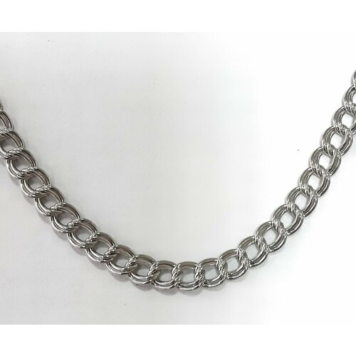 Цепь Эстерелла, серебро, 925 проба, родирование, длина 50 см, средний вес 14.69 г