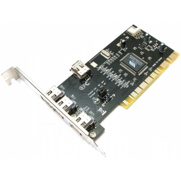 Плата расширения БУ FireWire (IEEE 1394) PCI Acorp CV1394-4 (разъемы: 2x 6-pin 1x 4-pin)