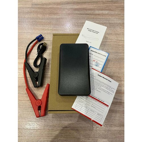 Пуско-зарядное автомобильное автономное устройство JUMP STARTER 8000 mAh 296Wh 300А-600А USB LED-фонарь 454000₽