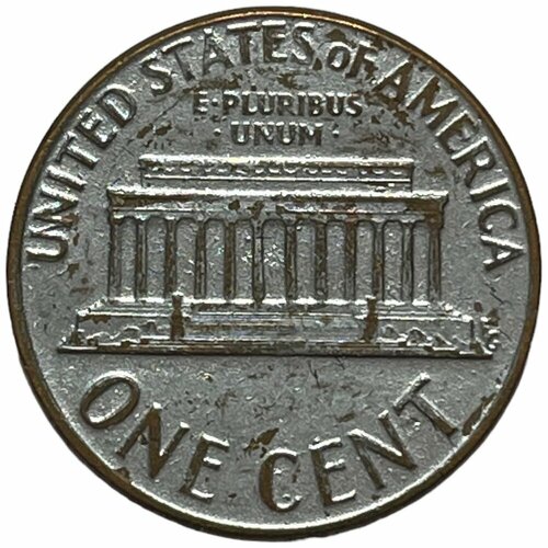 США 1 цент 1973 г. (Memorial Cent, Линкольн) (D) (Zn/Cu) сша 1 цент 1973 г memorial cent линкольн d zn cu