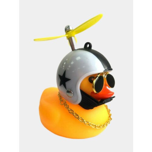 Игрушка Утка в шлеме и очках с пропеллером в машину Цвет Серый металлик 799₽