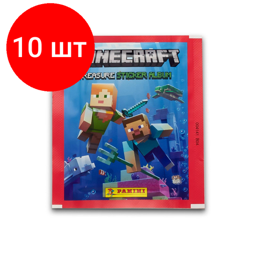 Комплект 10 штук, Наклейки PANINI MINECRAFT сезон 2021-22 ( в пакетике 5 наклеек ) panini наклейки minecraft 5 шт 5 шт