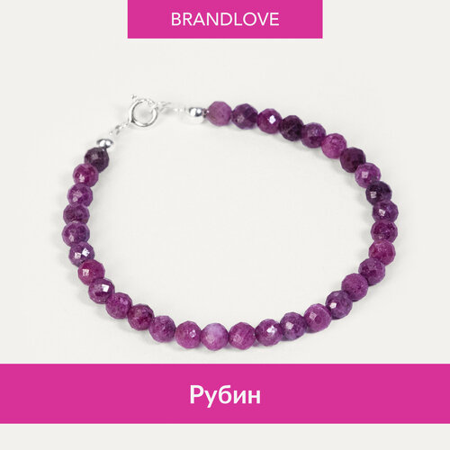 Браслет BL Jewelry Glamora, корунд, 1 шт., красный