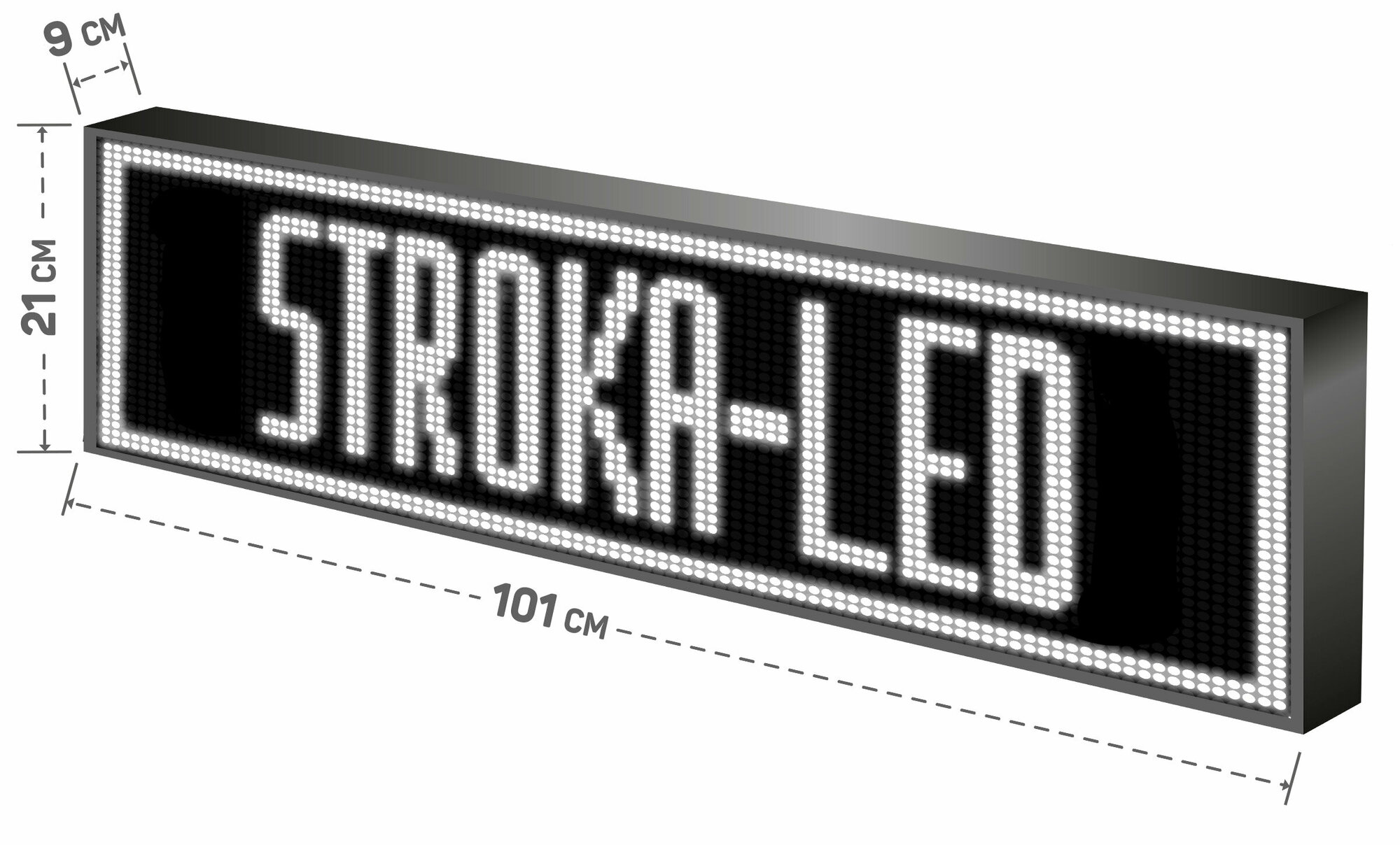 Бегущая строка/ Led /рекламная вывеска/ панель/101х21см