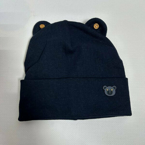 фото Шапка , размер 44/48, черный нет бренда