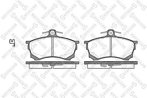 Колодки дисковые п. Mitsubishi Carisma 1 перед Stellox 593 000B-SX