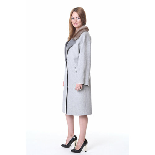 Пальто, размер 36, серый