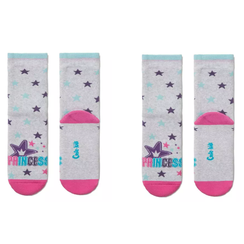 Носки Conte-kids размер 22, серый детские носки с резиновой подошвой детские носки детские теплые махровые плотные тапочки зимние носки для маленьких девочек и мальчиков