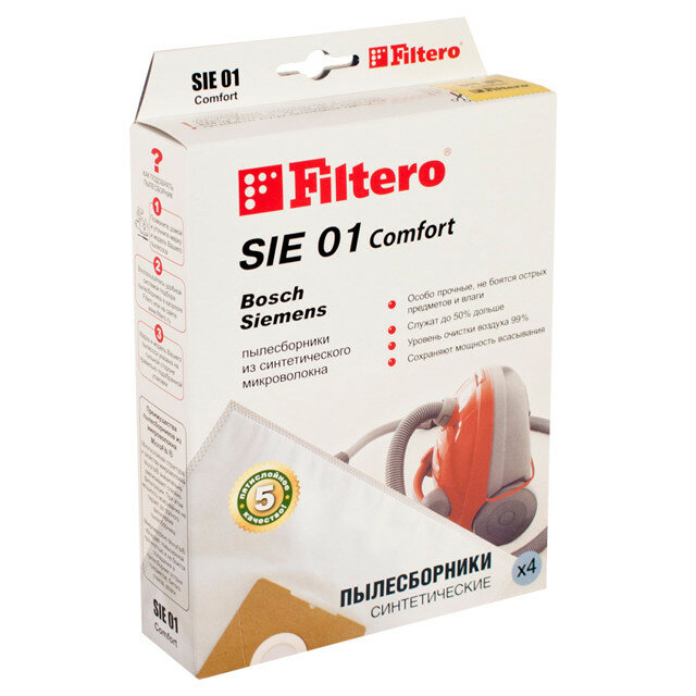 Пылесборники filtero sie 01 (4) comfort