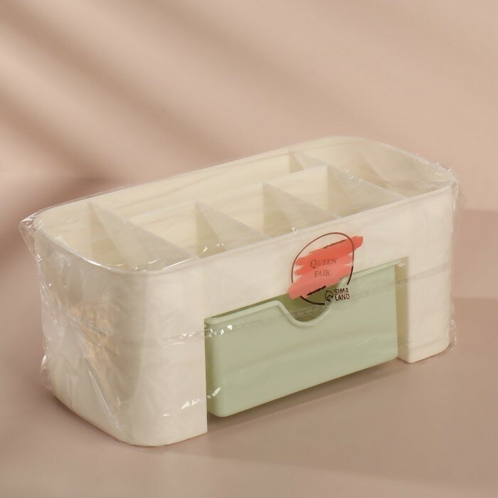 Органайзер для сумки Сима-ленд, 10.5х9х21 см, мультиколор, бежевый — фото 1