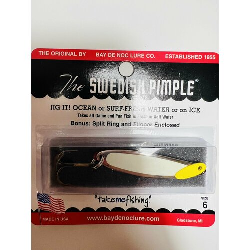 фото Блесна зимняя the swedish pimple 6 bay de noc lure company